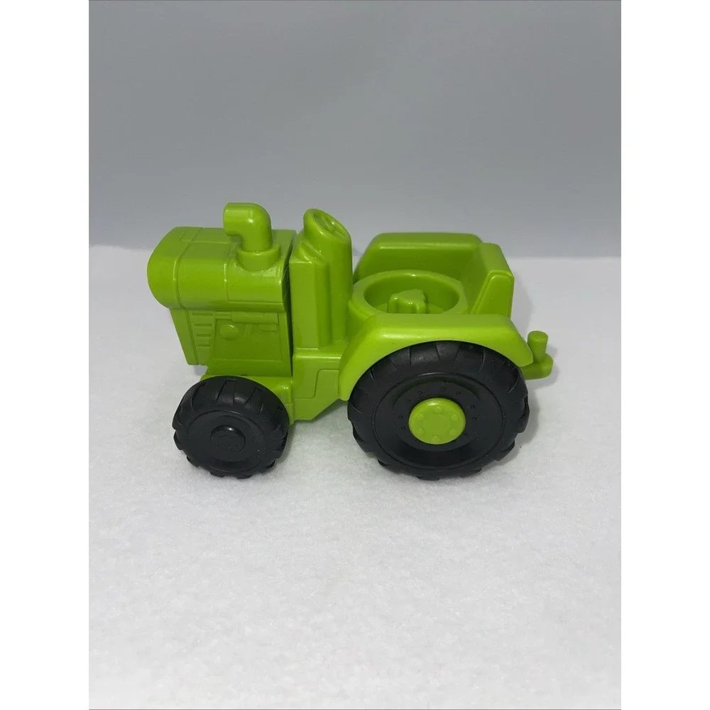 Fisher-Price‎ Little People Toy Tractor Toddler OS Green Excellent Farm Vehicle